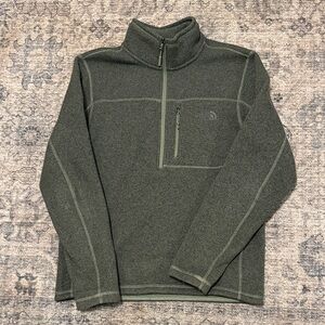 North Face Hunter Green Qtr Zip